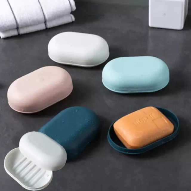 Soap Holder Dish Bathroom Shower Storage Plate Stand Box Container Tray Cas !