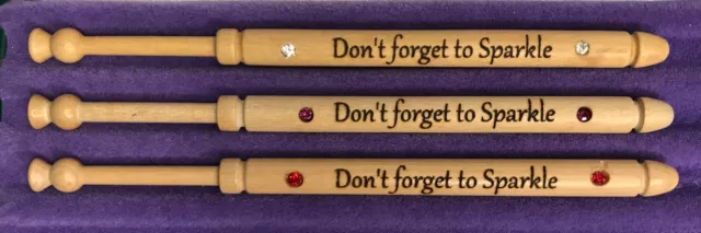 'Don't forget to Sparkle' Bobbin and Divider Pin Set by Harlequin Lace