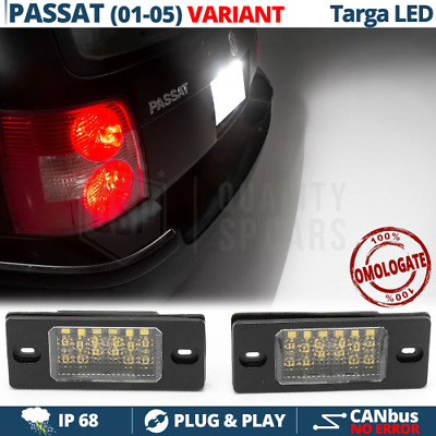 PLACCHETTE Luci TARGA LED per VW PASSAT B5 3BG Variant 01-05 CANBUS 18 LED 6500K