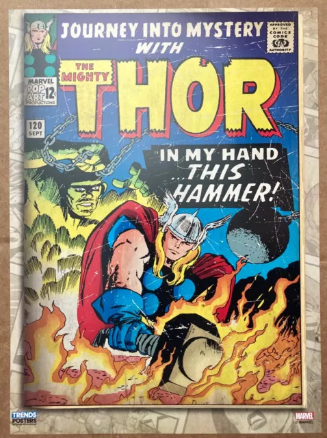 Journey Into Mystery With The Mighty Thor by Jack Kirby Marvel Comic Book Poster