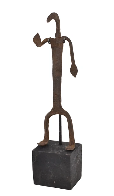Figura de hierro Gan Burkina Faso soporte personalizado arte africano