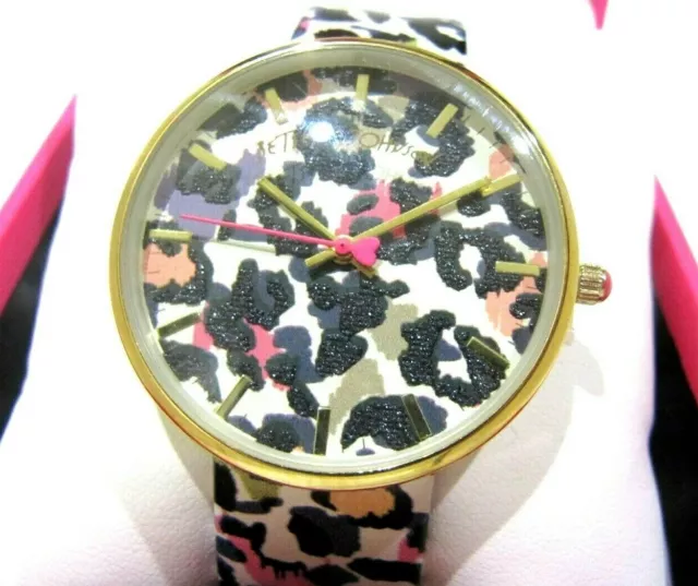 Betsey Johnson Ladies Overtime 3-D Printed Watch 37259133GLD710 $85