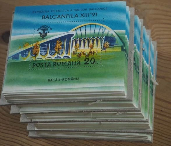 1991 Rumänien; 500 Blocks BALCANFILA ?91, postfrisch/MNH, Bl. 264, ME 1000,-