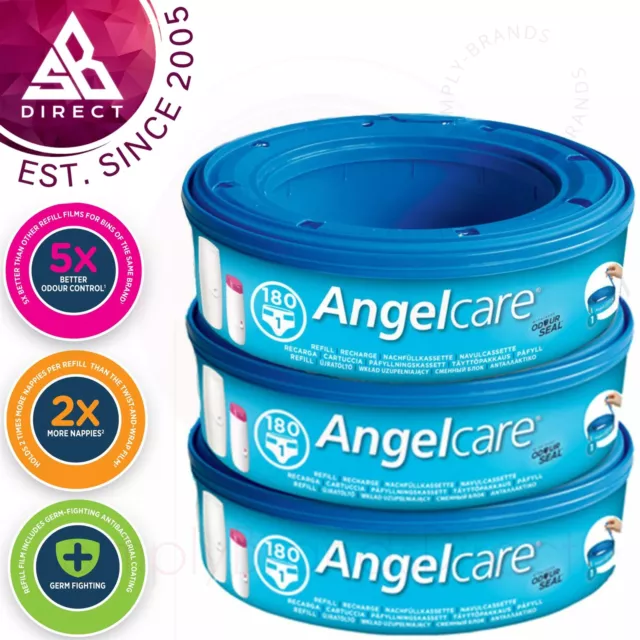 Angelcare Recharge Cassettes │ Bébé/Enfant Couches / Nettoyage │ Paquet De