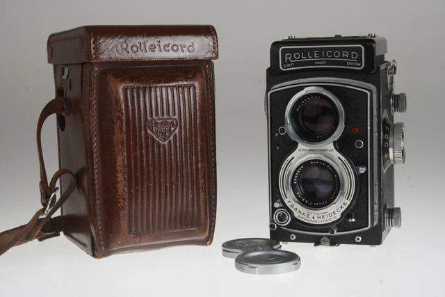 Rolleicord V TSLR 6x6 #1590377 con Schneider-Kreuznach Xenar 3,5/75mm #5000646