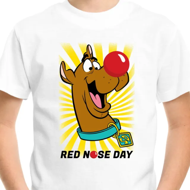 Red Nose Day Scooby-Doo T-shirt Funny Dog Men Kids Boys Adult Tee Top tshirt