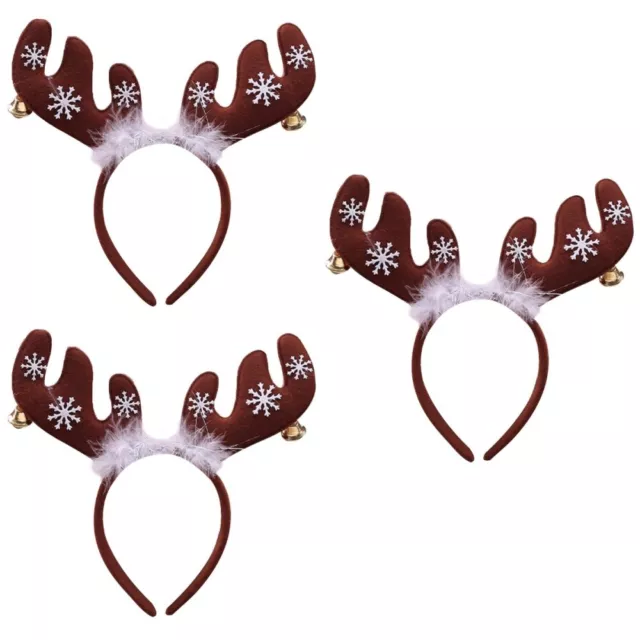 6 Pcs Deer Horn Headbands Reindeer Antlers Hat Photo Girls Hair Hoop Teens