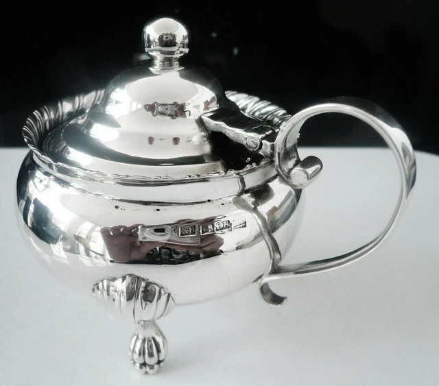 Scottish Provincial Silver Mustard Pot, George Booth ABERDEEN c.1830 CRESTED