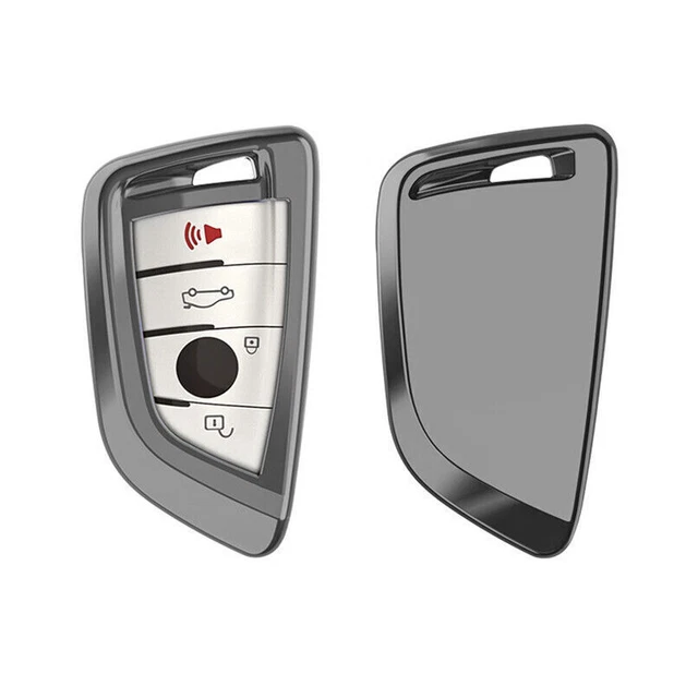 Gray Stylish TPU Remote Key Fob Shell Cover Case For BMW X3 X5 X6 5 7 Series