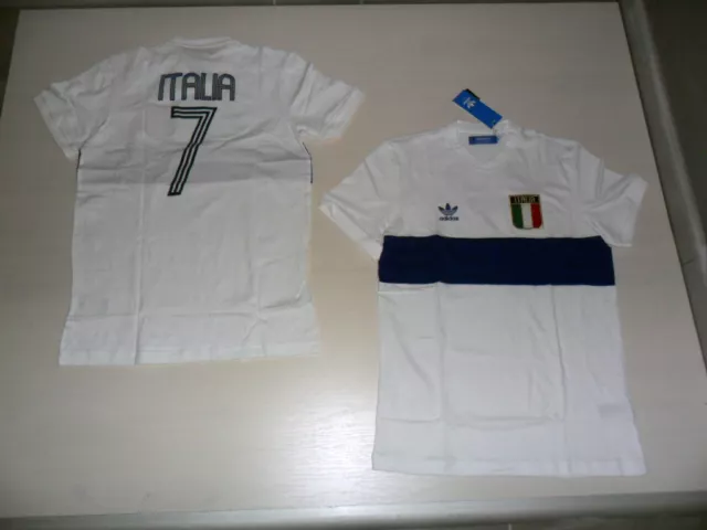 Fw14 10459 Size S Adidas Italia Maglia Maglietta Storica Vintage Shirt Jersey