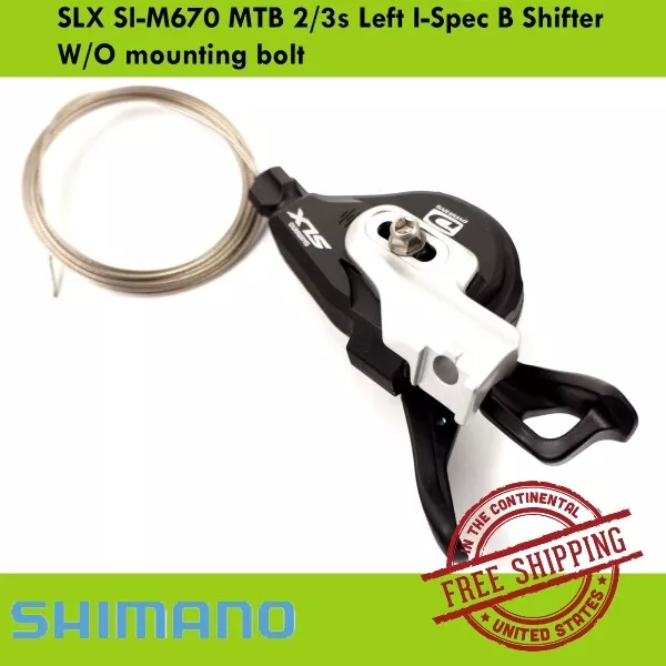 Shimano SLX Sl-M670 MTB 2/3s Left & 10s Right I-Spec B Shifter W/O mounting bolt