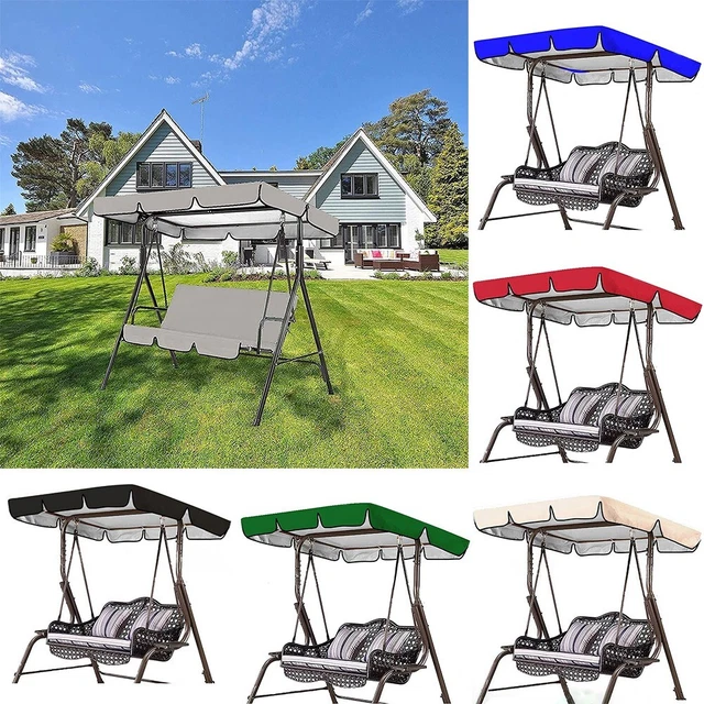 Juego de asiento columpio cubierta de techo protector solar muebles de jardín impermeable