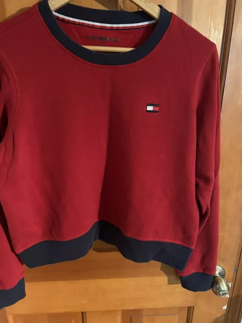 Tommy Hilfiger sweatshirt long sleeve size medium red and blue