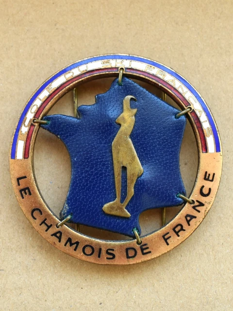 INSIGNE MÉDAILLE SKI chamois or modèle 1945 EUR 40,00 - FR