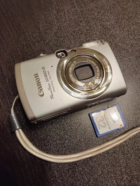 Canon PowerShot SD850 IS ELPH Digital Camera w/ SD Card Tested