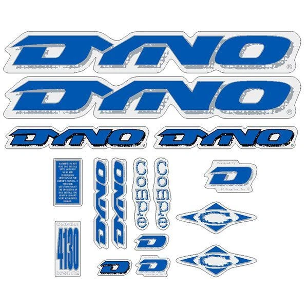 Poteau De Selle Dyno BMX Old School 1995 - 22.2mm X 15.5 Pouces - Chrome Et Blanc