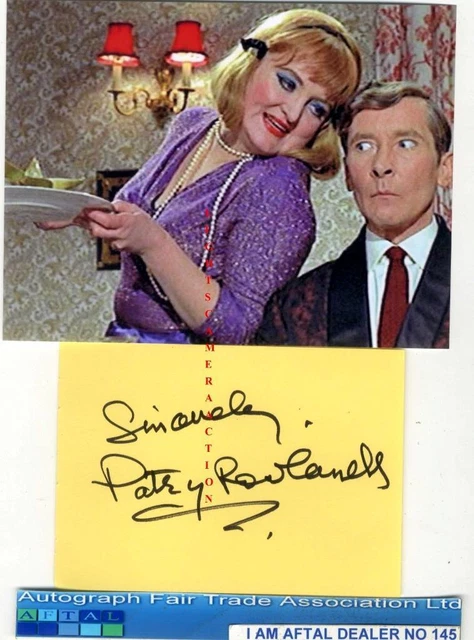 Patsy Rowlands vintage signed page AFTAL#145 Patsy Rowlands vintage signed page AFTAL#145