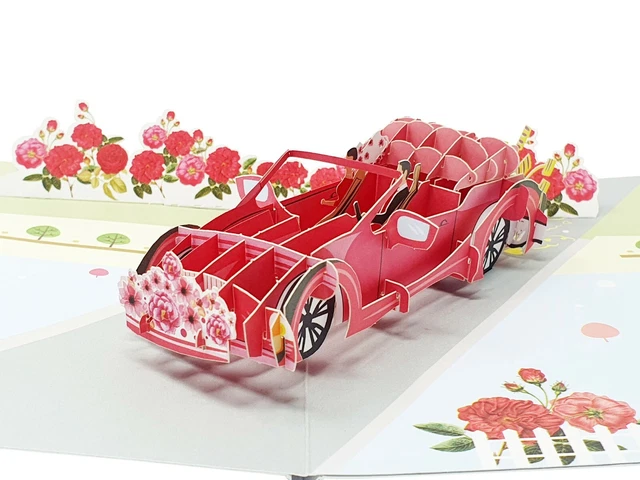 Carte Pop Up 3D Happy 70th Anniversary - Couple Élégant, 15x20cm (6x8 Pouces)