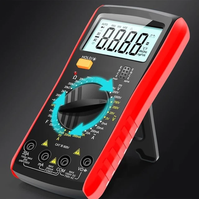 MESURES PRÉCISES DC AC Tension Courant Compteur avec Diode Testeur ...