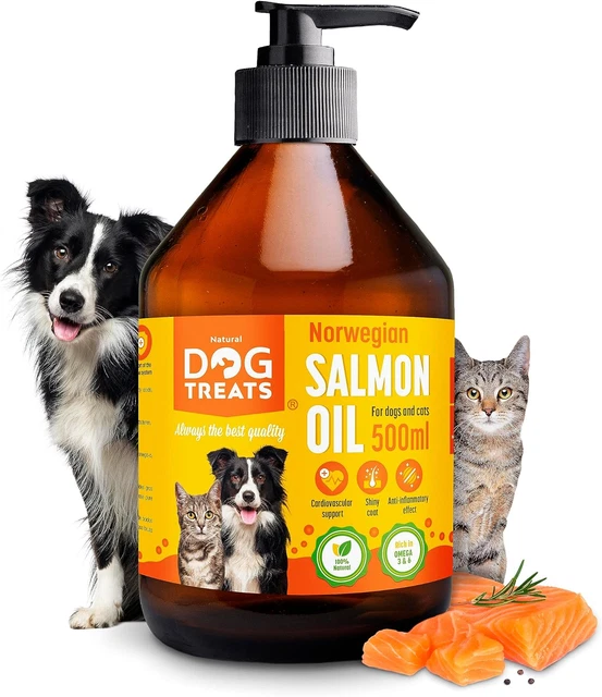 - Olio Di Salmone per Cani - Norvegese Olio Samone per Cani E Gatti - Olio Di Pe