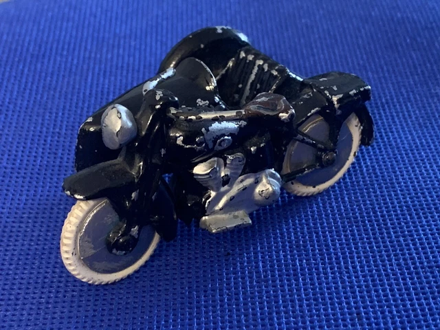Jouet Ancien side car police gendarmerie Quiralu