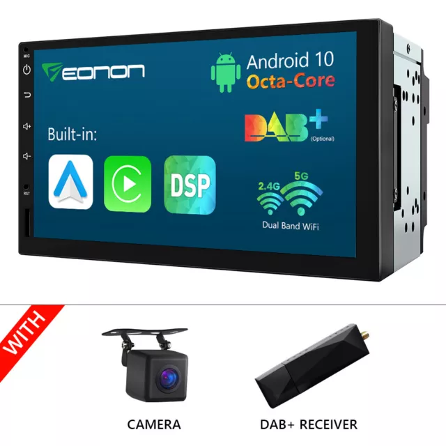 Android Autoradio mit Navigation Bluetooth DAB+ Doppel 2 DIN Bildschirm + Kamera