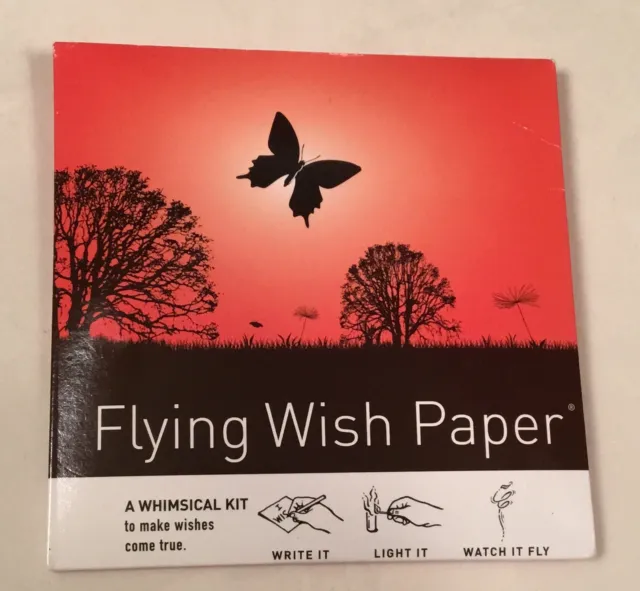 FLYING WISH PAPER Prayer ~ Small Butterfly ~ Whimsical Kit NEW & Sealed EUR  11,08 - PicClick FR