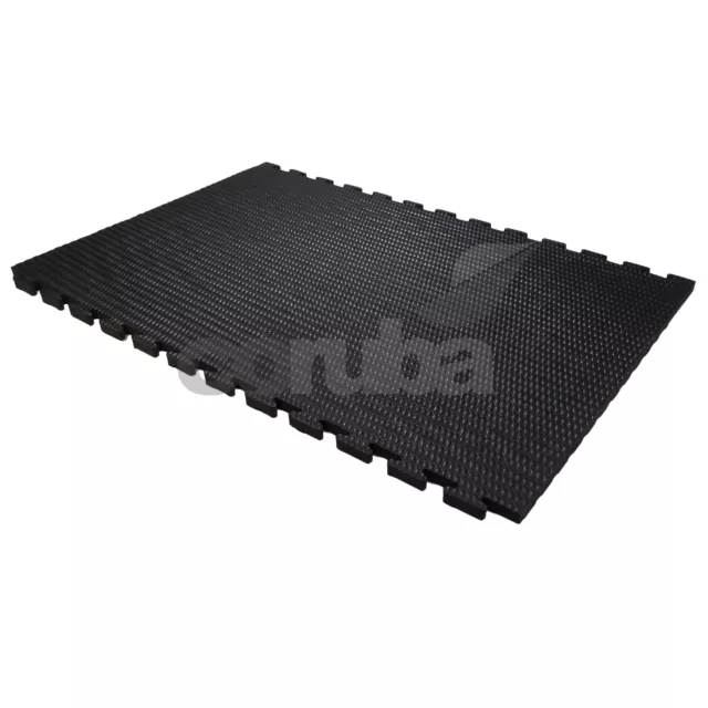 Gym Rubber Flooring mat, 12mm Thickness (6ft x 4ft) Heavy Duty Large, 25kg