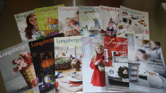 Longaberger 12 Flyers FOR THE WHOLE YEAR of 2017 in one place NEW