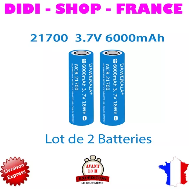 2 Accu 21700 6000 Mah 50E Daweikala