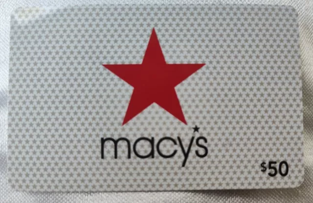 $50 Macy's Gift Card - Free Shipping !