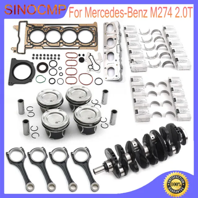 Engine Overhaul Rebuild Kit - Crankshaft & Con Rods For Mercedes-Benz M274 2.0T