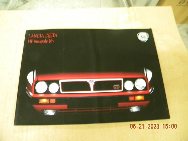 lancia delta hf-integrale 16 v  depliant  originale 18 facciate