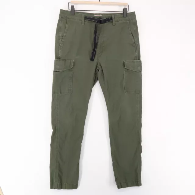 Levi's Ripstop Cargo Pants Mens 32x28* Green Belted Low Stretch