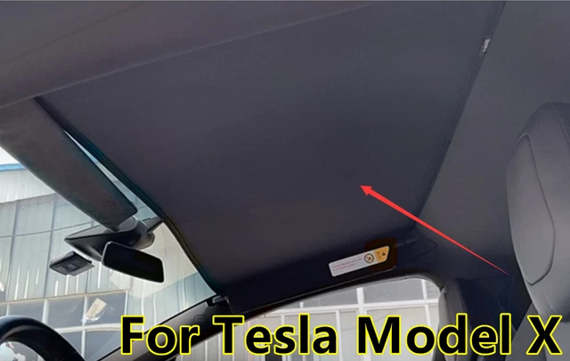 1X Head Glass Roof Sunshade Window Shade Sunroof Mesh Net For Tesla Model X