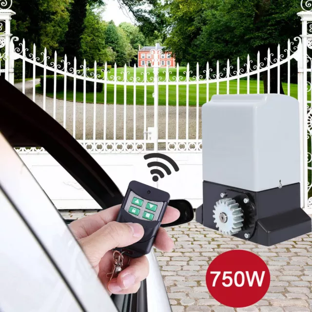 2000kg Automatic Sliding Gate Door Opener Open Strong Motor w/ Remote Control UK