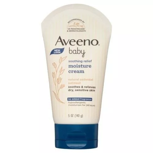 Aveeno Baby Soothing Relief Fragrance Free Moisture Cream 140g
