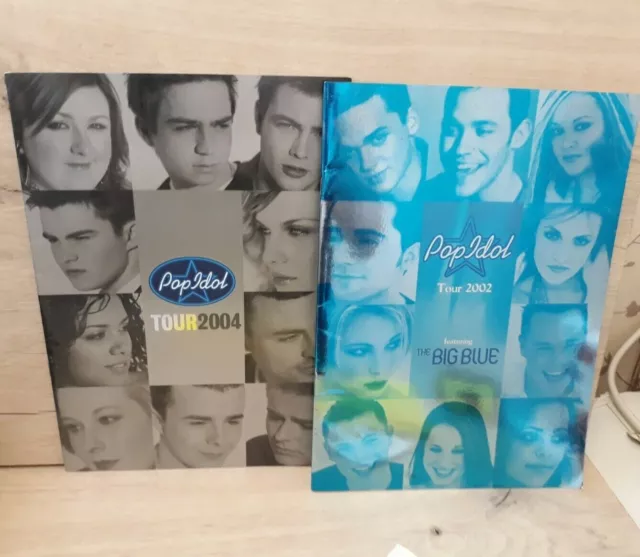 pop idol tour programmes bundle 2002 and 2004