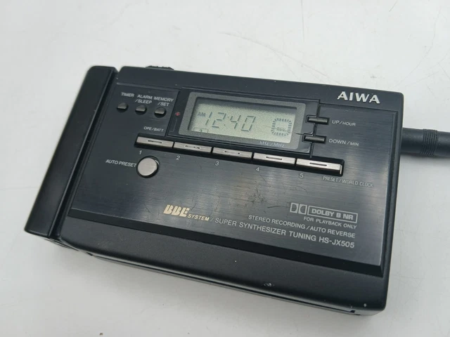 RARE BLACK AIWA HS-JX505 Cassette Player Walkman EUR 300,00