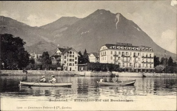 Ak Beckenried Kt. Nidwalden Schweiz, Nidwaldner Hof, Buochserhorn,... - 10623423