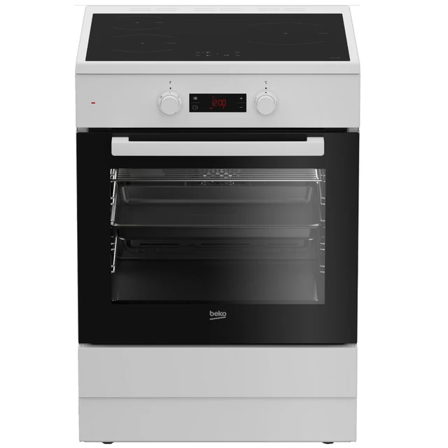Beko Cuisinière induction 72l 3 feux blanc