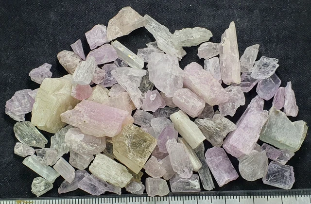 339 Ct Excellent  natural color Kunzite  Crystal Rough  Lot  From Afghanistan