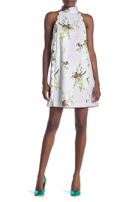 Ted Baker London Toriat High Neck Floral Print Dress  ( Size 1- 2 US)