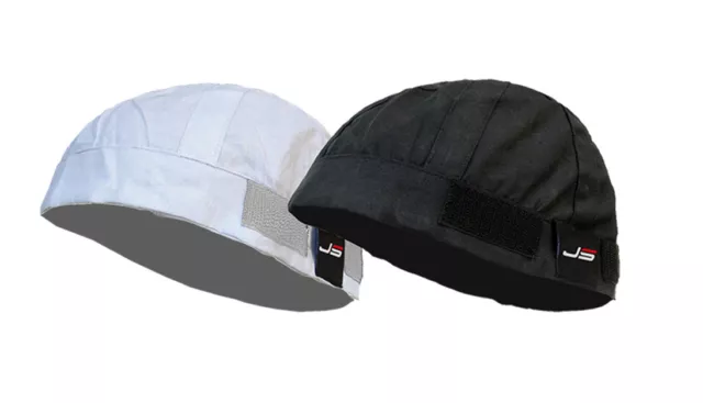 Calottina Jollisport Proteggi Casco Con Fissaggio Velcro Vari Colori Bianco Nero