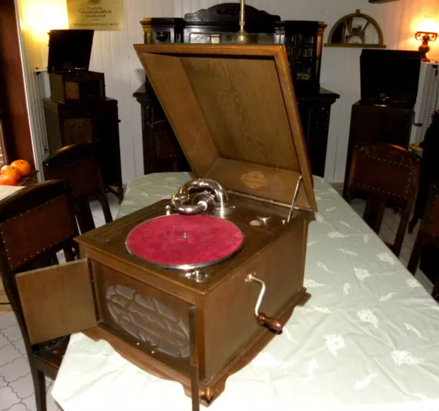 LUXUS Tischgrammophon gramophone GRAMMOPHON BRUNSWICK EXTRA KLASSE TOP Qualität