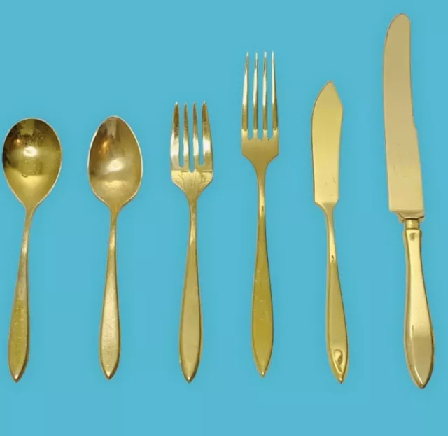 Dirilyte Dirigold REGAL NO CLOVER Goldware 1926 Glossy Flatware CHOICE