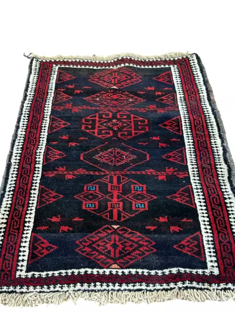 Wunderschöner Handgeknüpfter Perser Orientteppich Belutsch 83x66cm carpet rug