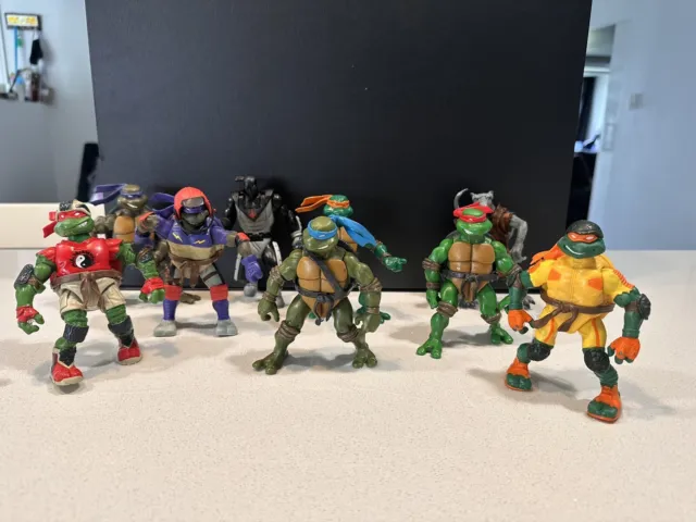 Vintage Ninja Turtles TMNT Figures X9