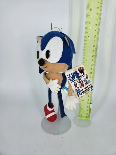 SONIC THE HEDGEHOG Plush 1992 SEGA Stringy Sonic TAGGED VERY RARE £75. ...