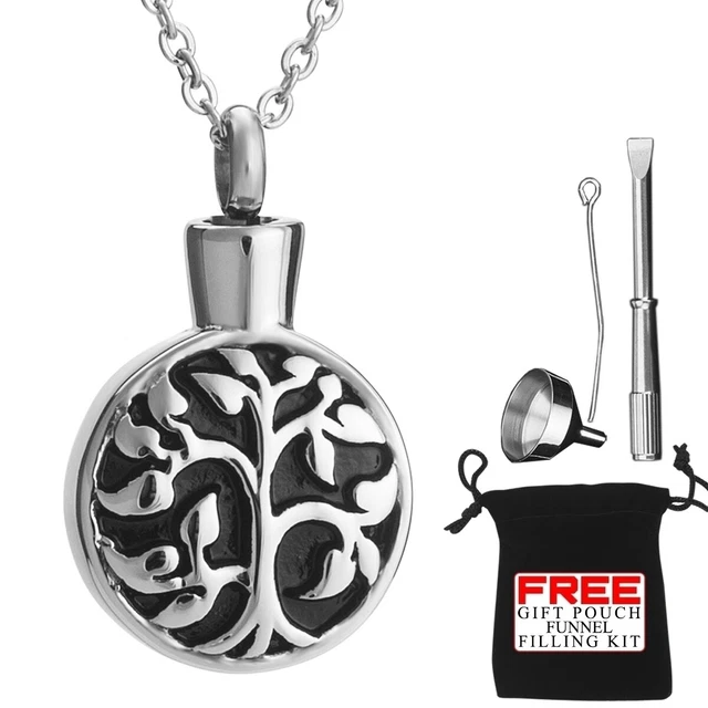Urn Collar Joyería Cremación Ashes Corazón Pendente Locket For Funeral Memorial